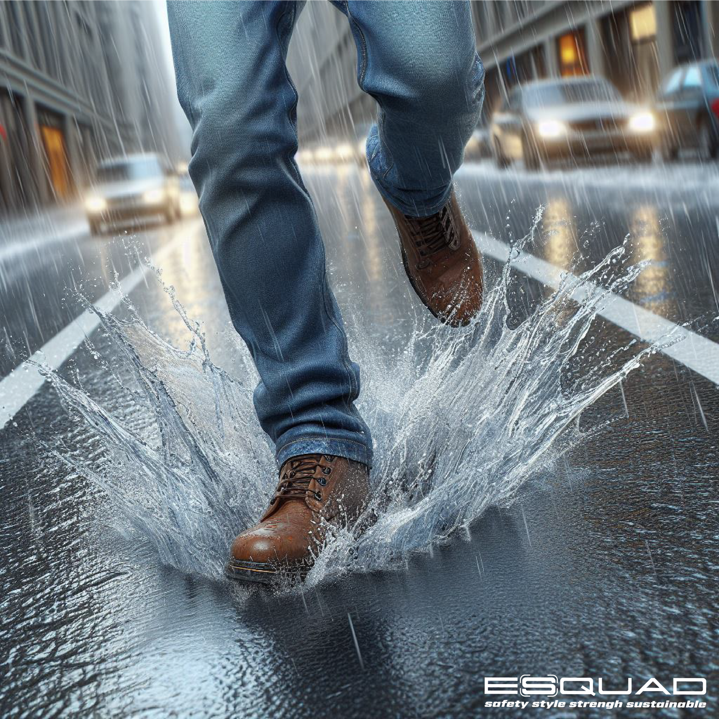 Jean ESQUAD MILO WP RAW BLUE