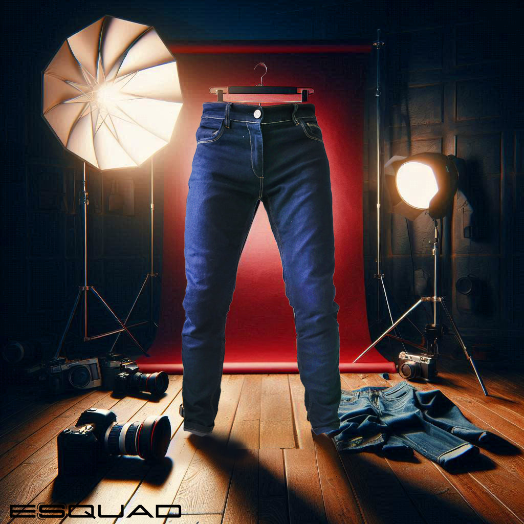 Jean ESQUAD LEO RAW BLUE